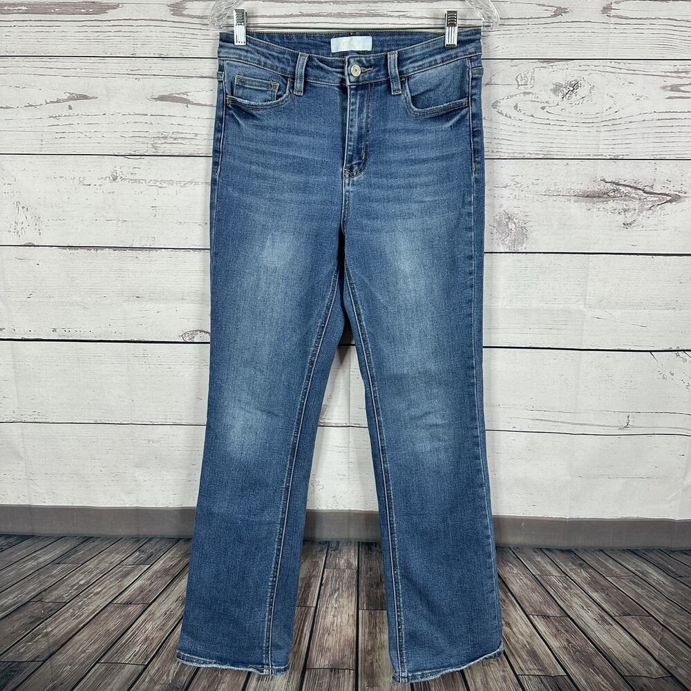 Vervet Jeans Womens 28 Blue High Rise Straight Stretch Casual Minimalist Comfort